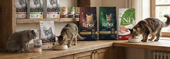 Kedi Kuru ve Yaş Mamaları