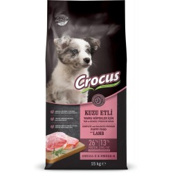 Crocus Kuzu Etli Pirinçli Yavru Köpek Maması 15 Kg - CROCUS