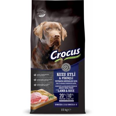 Crocus Kuzu Etli Pirinçli Yetişkin Köpek Maması 15 Kg - 1