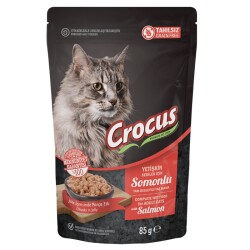 Crocus Tahılsız Kedi Somonlu Pouch Jöleli Yaş Mama 85 G - CROCUS