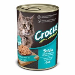 Crocus Yetişkin Kedi Balıklı Yaş Mama 400g - CROCUS