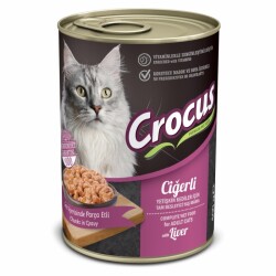 Crocus Yetişkin Kedi Ciğerli Yaş Mama 400g - CROCUS