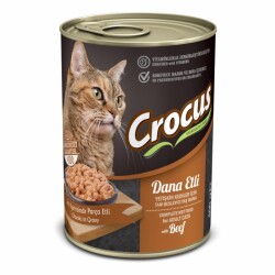 Crocus Yetişkin Kedi Dana Etli Yaş Mama 400g - CROCUS