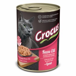 Crocus Yetişkin Kedi Kuzu Etli Yaş Mama 400g - CROCUS