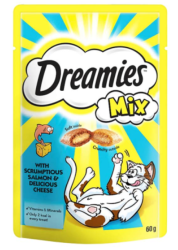 Dreamies Somon Peynir Mix Kedi Ödülü 60 Gr - Dreamies