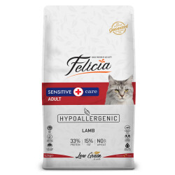 FELİCİA YETİŞKİN KUZU ETLİ AZ TAHILLI HYPOALLERGENİC KEDİ MAMASI - FELİCİA