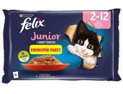 Felix Junior Ekonomik Paket Tavuklu Yavru Kedi Pouch 4 Lü 85 Gr - Purina