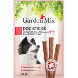 Garden Mix Kuzu Etli Köpek Stick Ödül 3 x 11 Gr - GARDEN MIX