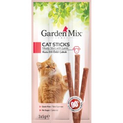 Gardenmix Kuzu Etli Kedi Stick Ödül 3*5g - GARDEN MIX