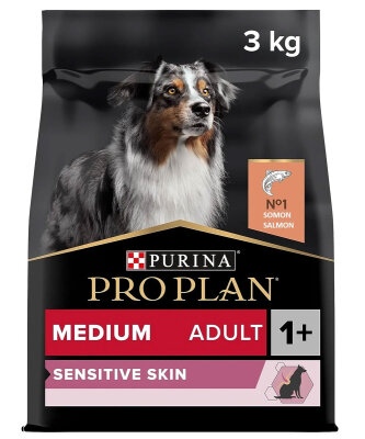 Proplan Adult Medium Sensitive Skin Somonlu Köpek Maması 3 kg - Pro Plan
