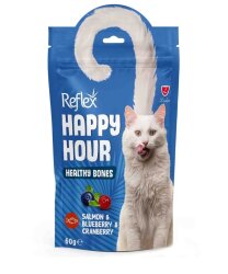 REFLEX HAPPY HOUR SAĞLIKLI KEMİKLER İÇİN DESTEKLEYİCİ KEDİ ÖDÜL MAMASI 60 G	 - Reflex Plus