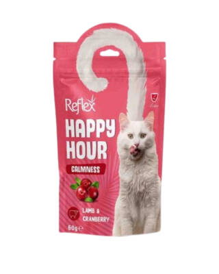 REFLEX HAPPY HOUR SAKİNLEŞMEYİ DESTEKLEYİCİ KEDİ ÖDÜL MAMASI 60 GR - 1
