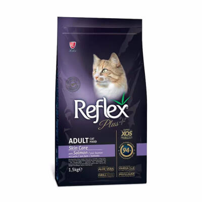 REFLEX PLUS ADULT CAT SKİN CARE SALMON 1,5 KG - 1