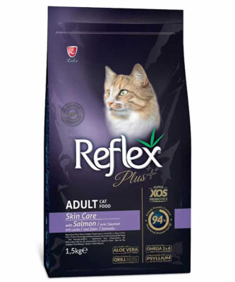 REFLEX PLUS ADULT CAT SKİN CARE SALMON 1,5 KG - Reflex Plus