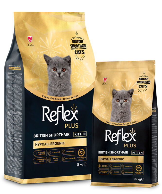 REFLEX PLUS BRİTİSH SHORTHAİR YAVRU KEDİ MAMASI 1.5 KG - 1