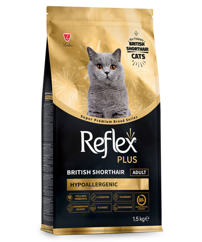 REFLEX PLUS BRİTİSH SHORTHAİR YETİŞKİN KEDİ MAMASI 1.5 KG - 1