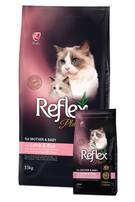 Reflex Plus Mother ​​&​​ Baby Kuzu Etli ve Pirinçli Kedi Maması - 1