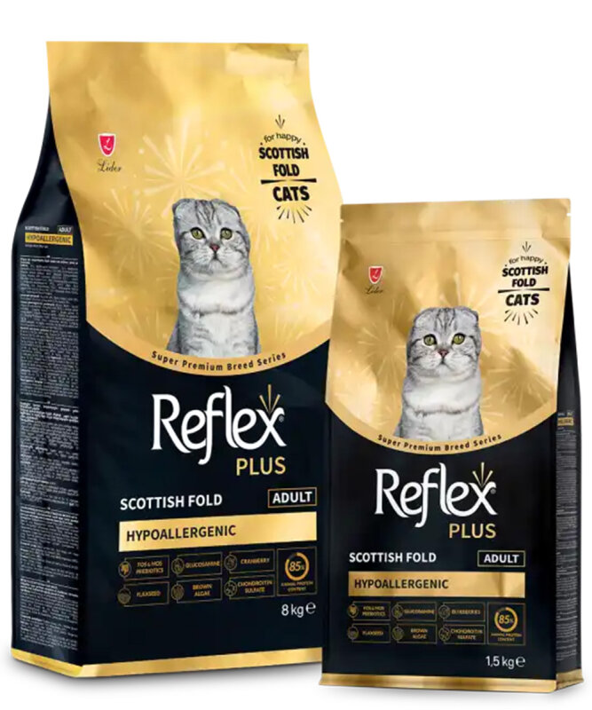REFLEX PLUS SCOTTISH FOLD YETİŞKİN KEDİ MAMASI 1,5 KG - 1