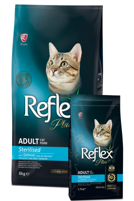 Reflex Plus Somonlu Kısırlaştırılmış Yetişkin Kedi Maması - 1