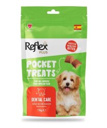 REFLEX POCKET TREATS AĞIZ VE DİŞ SAĞLIĞI İÇİN KÖPEK ÖDÜL MAMASI 70 GR - Reflex Plus