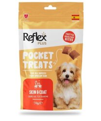 REFLEX POCKET TREATS DERİ VE TÜY BAKIMI İÇİN KÖPEK ÖDÜL MAMASI 70 GR - Reflex Plus