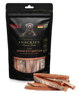 REFLEX SNACKIES FÜME SOMON ETLİ ŞERİTLER 170 GR - Reflex Plus