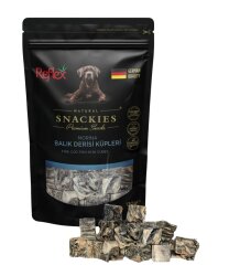 REFLEX SNACKIES MORİNA BALIK DERİSİ KÜPLERİ 130 GR - Reflex Plus
