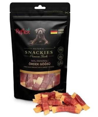 REFLEX SNACKIES TATLI PATATESLİ ÖRDEK GÖĞSÜ 170 GR - Reflex Plus
