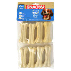 Snacky Beyaz Köpek Çiğneme Kemiği 7,5cm 8 li 180g - SNACKY