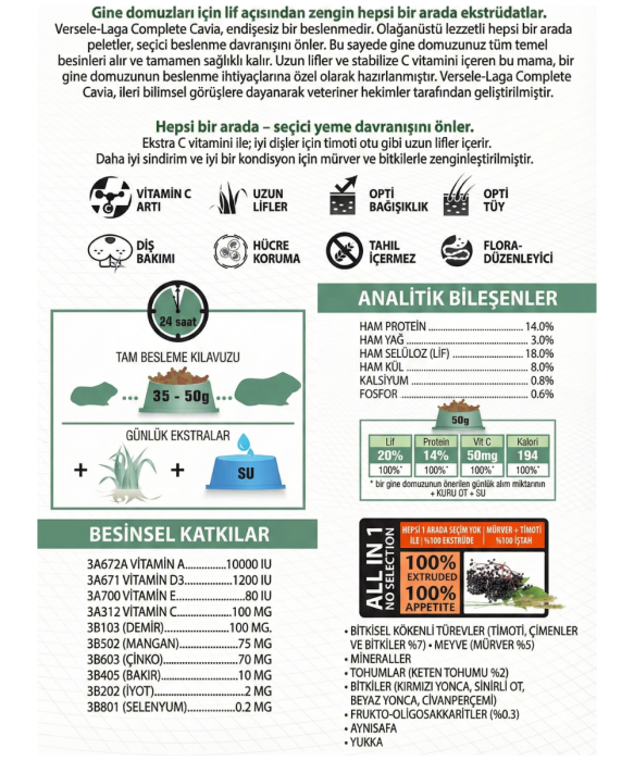 Versele Laga Cavıa Complete 500g - 3