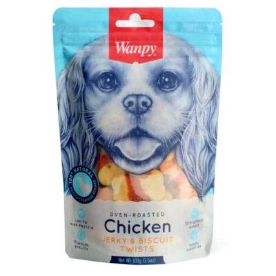 Wanpy Bisküvi Üzeri Tavuk Sargılı 100 gr Köpek Ödül - 1