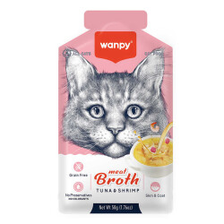 Wanpy Kediler için Karidesli Ton Balığı Eti Çorbası 50g - 1