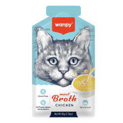 Wanpy Kediler için Tavuk Eti Çorbası 50g - 1