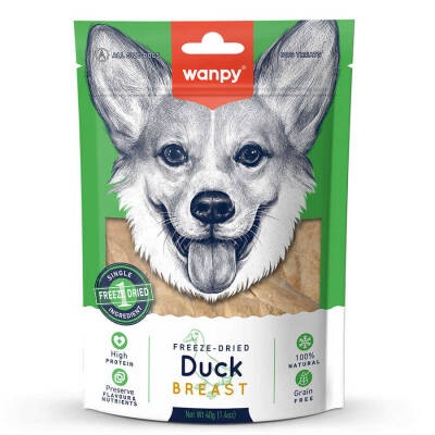 Wanpy Köpek Dondurularak Kurutulmuş Ördek Göğüs 40g - 1