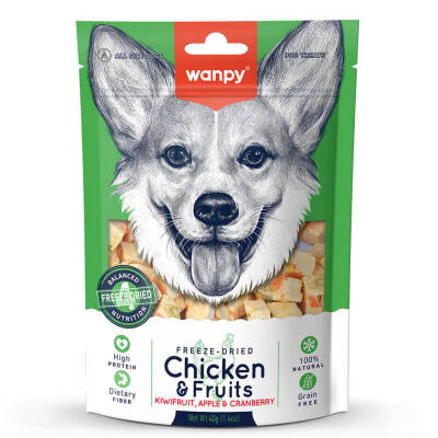 Wanpy Köpek Dondurularak Kurutulmuş Tavuk&Meyve 40g - 1