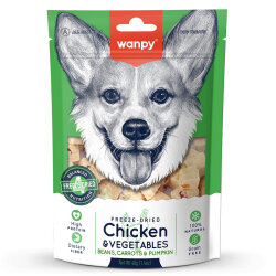 Wanpy Köpek Dondurularak Kurutulmuş Tavuk&Sebze 40g - WANPY