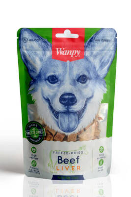 Wanpy Kurutulmuş %100 Dana Ciğeri 40 gr Köpek Ödül - 1