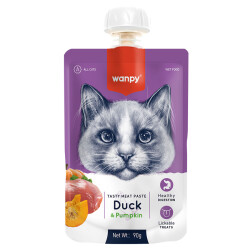 Wanpy Taze Ördekli&Bal Kabaklı Kedi Et Ezmesi 90 gr - WANPY