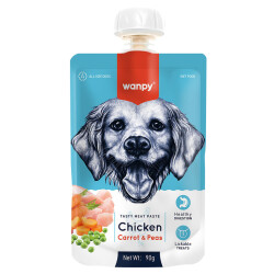 Wanpy Taze Tavuklu&Havuçlu Köpek Et Ezmesi 90 gr - WANPY