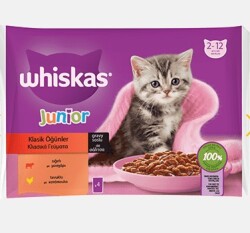 Whiskas Junior Sığır Etli Ve Tavuklu 4 X 85 Gr - Whiskas