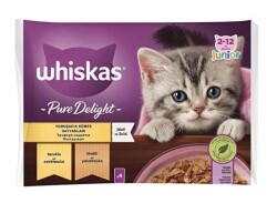 Whiskas Pure Delight Junior Kümes Hayvanlı 4 X 85 Gr Pouch - Whiskas