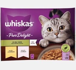 Whiskas Pure Delight Mix Tavuklu Ve Somonlu 4 X 85 Gr - Purina