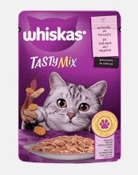 Whiskas Tasty Mix Somonlu Ve Havuçlu Pouch 85 Gr - Whiskas