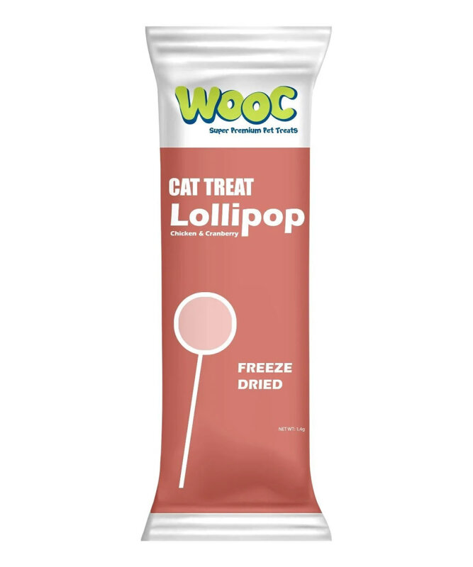 Wooc Tavuk&Kızılcıklı Kedi Lolipop - 1